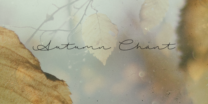 Autumn Chant Font poster
