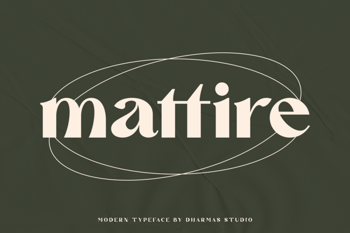 Mattire Font poster