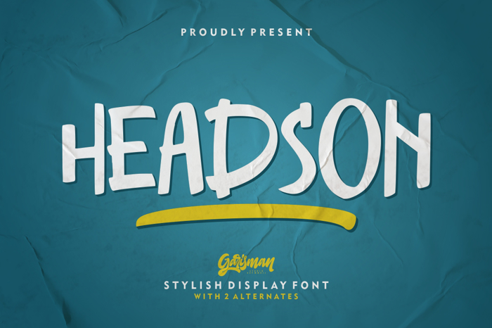 Headson Font poster