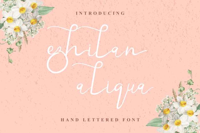 Ezhilan Aliqua Font poster
