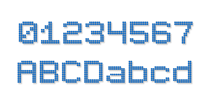 Pack of Dot Digital Fonts-7 poster