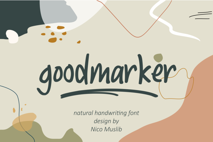 Goodmarker Font poster