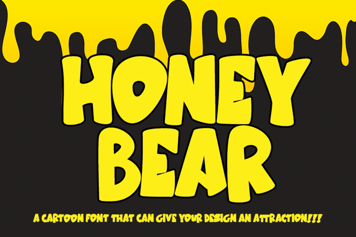 Honey Bear Font poster