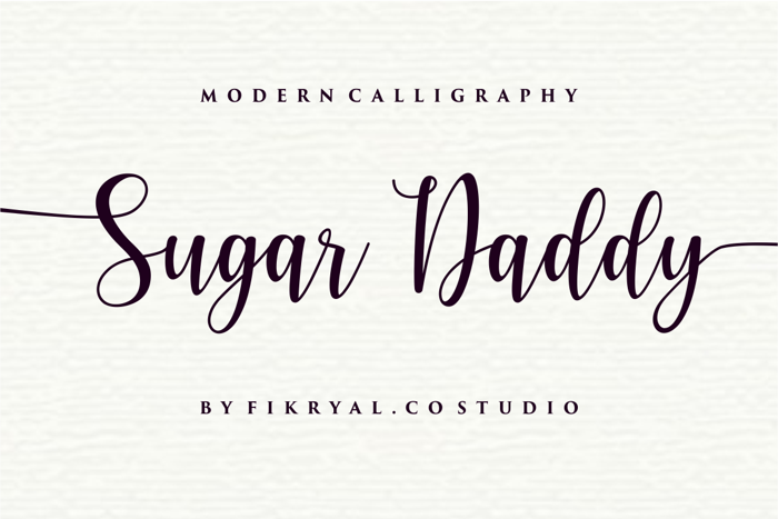 Sugar Daddy Font poster