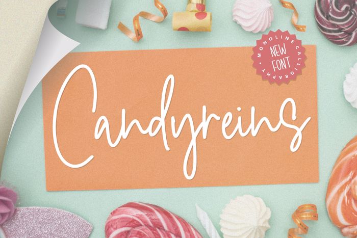 Candyreins Font poster