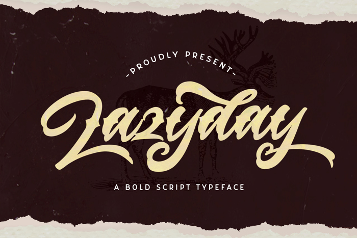 Lazyday Font poster