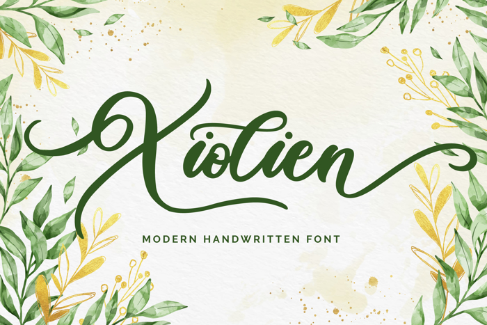 Xiolien Font poster
