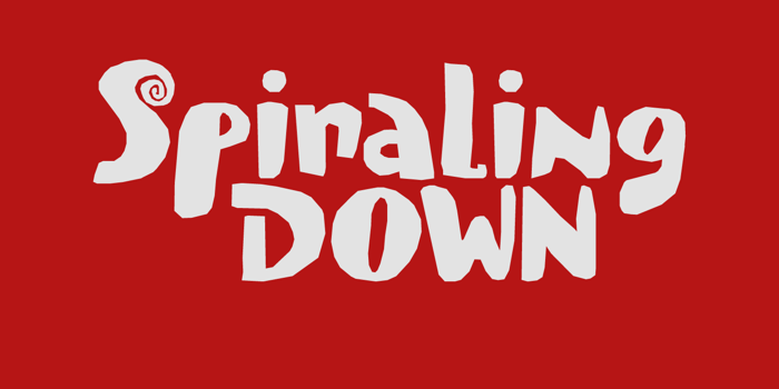 Spiraling Down DEMO Font poster