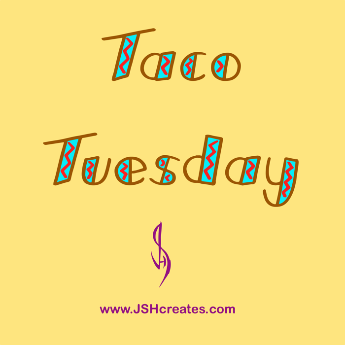 Taco Tuesday Font poster
