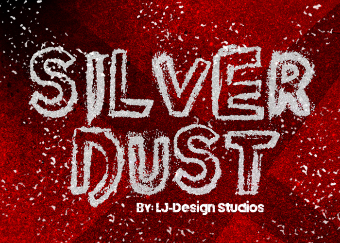 Silver Dust Font poster