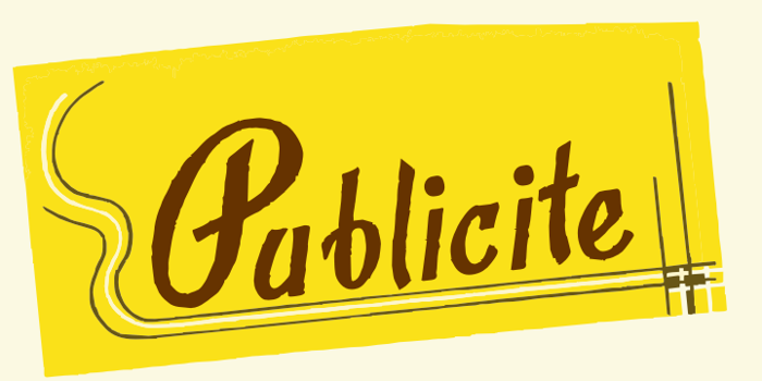 Publicite Font poster