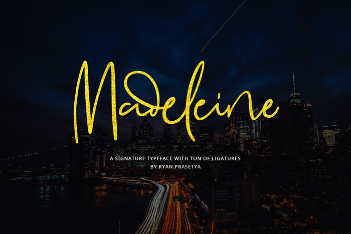 Madeleine Demo Font poster