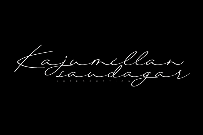 Kajumillan Font poster