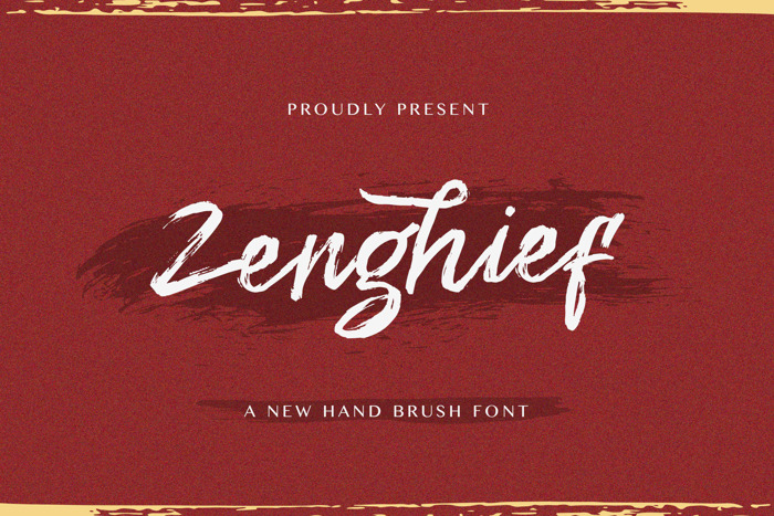 Zenghief Font poster