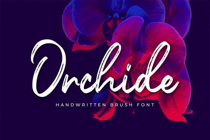 Orchide Font poster