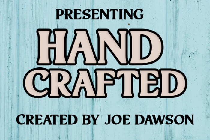 Hand Crafted Font poster