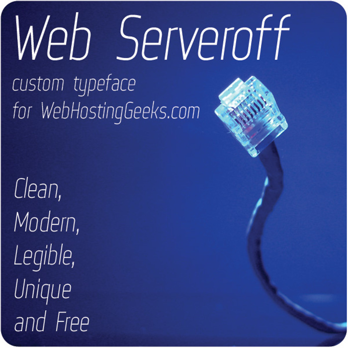 Web Serveroff Font poster