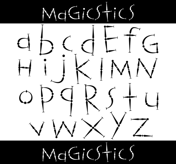 Magicstics Font poster