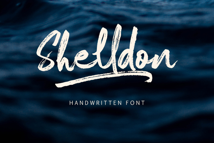 Shelldon Font poster