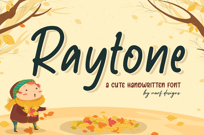Raytone Font poster