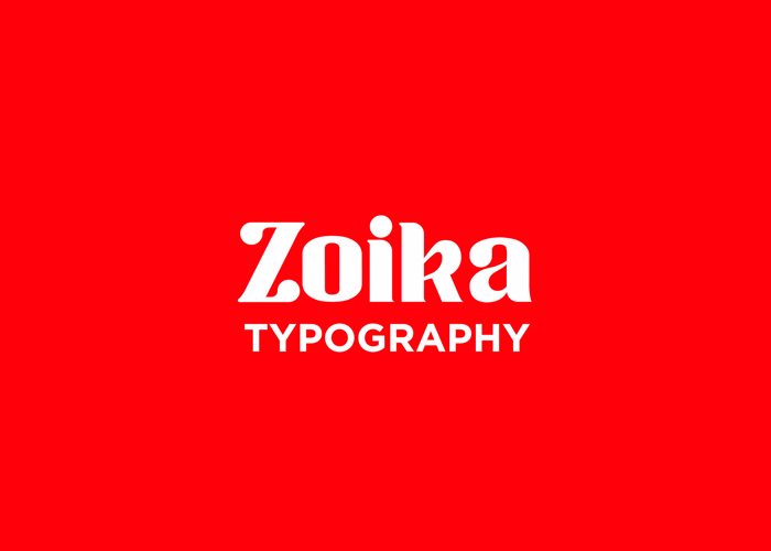 Zoika Font poster