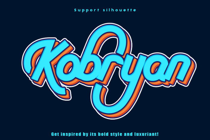 Kobryan Font poster