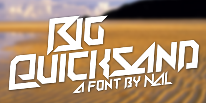 Big Quicksand Font poster