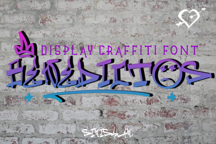 Benedicto Graffiti Font poster