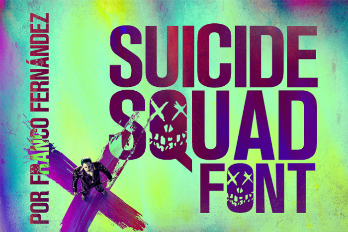 Suicide Squad Font poster