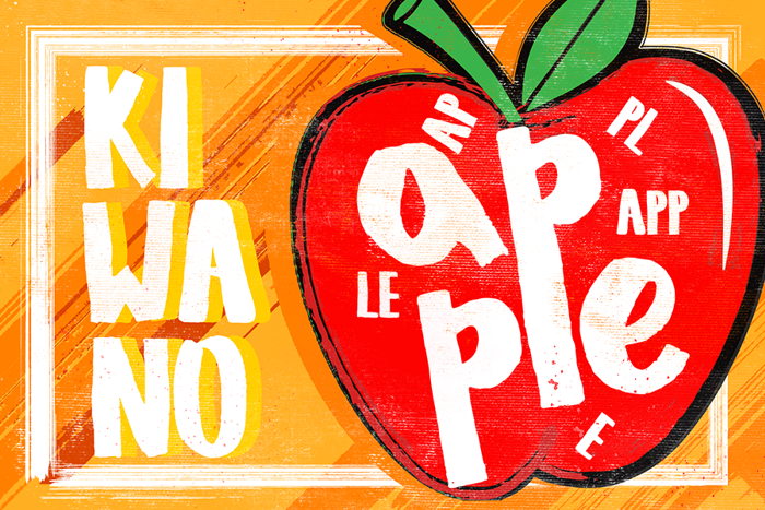 KIWANO APPLE Font poster
