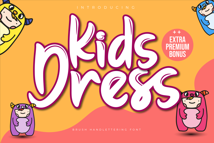 Kids Dress Font poster