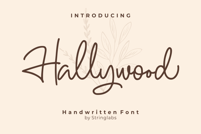 Hallywood Font poster