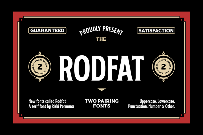Rodfat Font poster