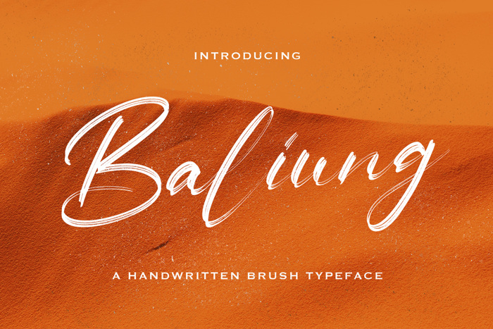 Baliung Font poster