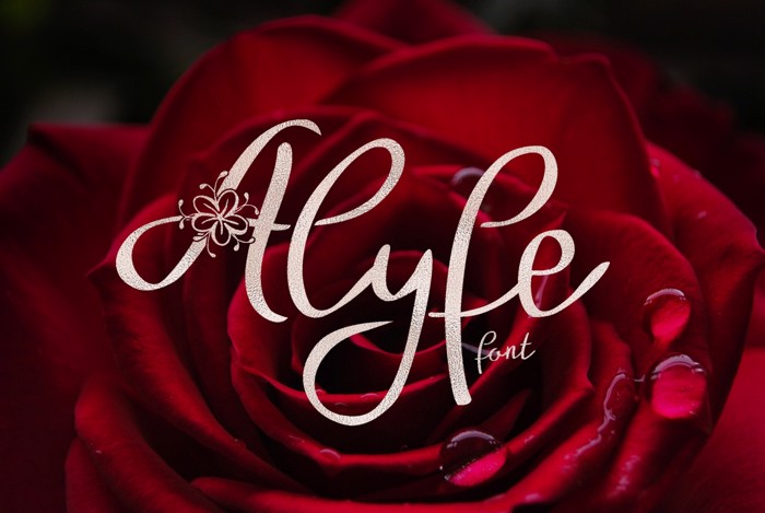 Alyfe Font poster