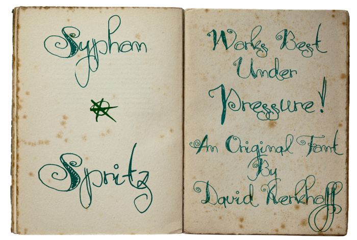 Syphon Spritz Font poster