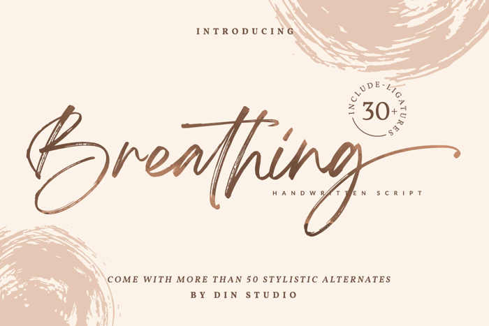Breathing Font poster
