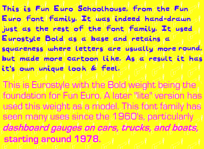Name Day Cheers (formerly Fun Euro Schoolhouse) Font poster