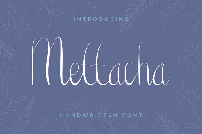 Mettacha Font poster