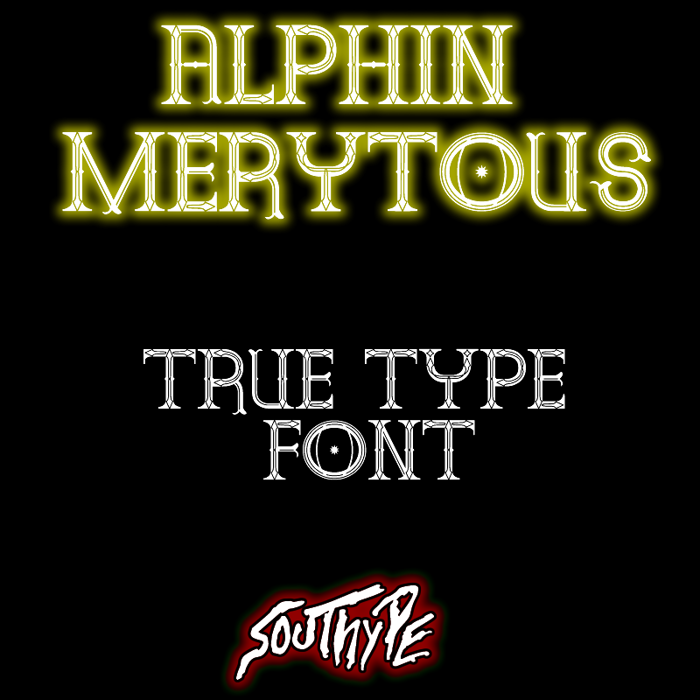 Alphin Merytous St Font poster