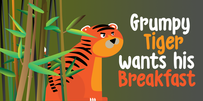 DK Grumpy Tiger Font poster