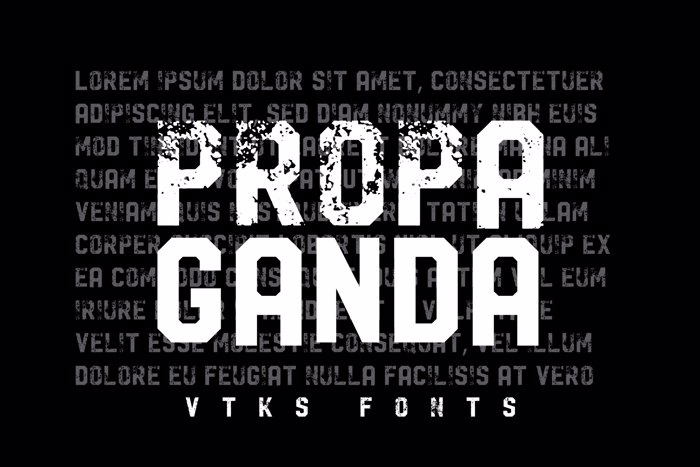 Vtks Propaganda Font poster