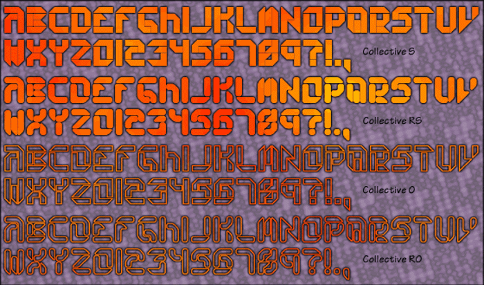Collective (BRK) Font poster