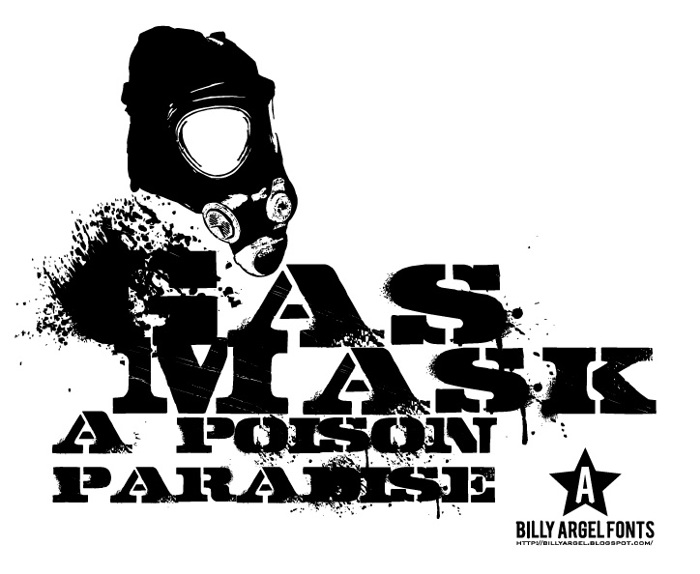 GASMASK Font poster