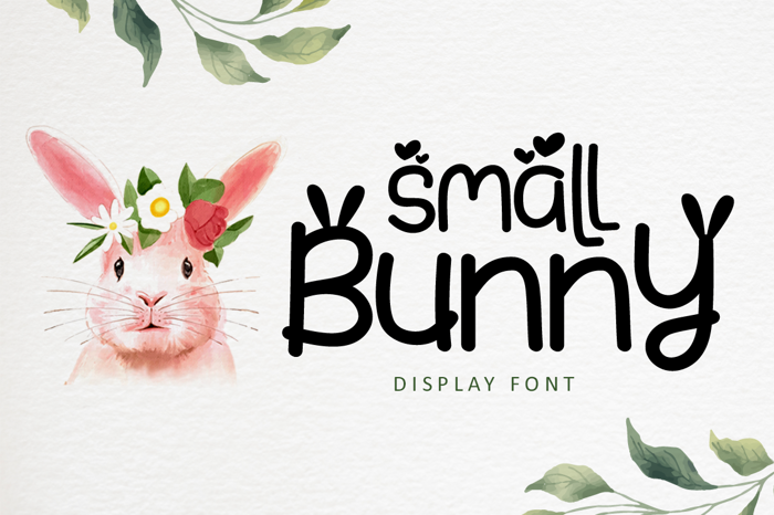Small Bunny Font poster