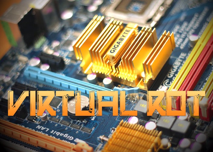 Virtual Rot Font poster