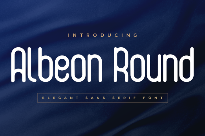 Albeon Round Font poster