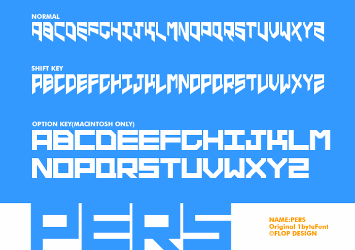 pers Font poster
