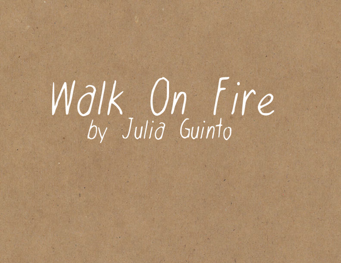 WalkonFire Font poster