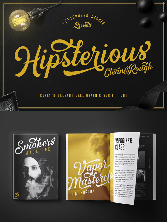 Hipsterious DEMO Font poster
